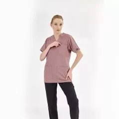 Dried Rose Silva Lux Lycra Single Top