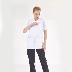White Silva Lux Lycra Single Top