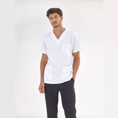 White Silva Lux Lycra Single Top