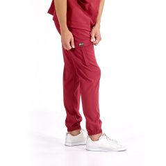 Burgundy Jogger Lux Lycra Greys Suit