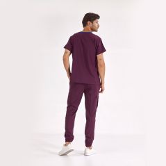 Plum Jogger Lux Lycra Greys Suit