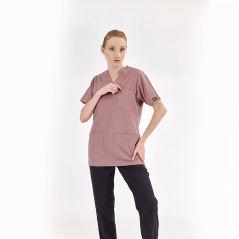 Dried Rose Silva Lux Lycra Single Top
