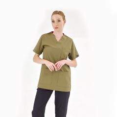 Khaki Silva Lux Lycra Single Top