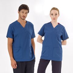 Petrol Blue Silva Lux Lycra Single Top