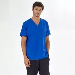 Sax Blue Silva Lux Lycra Single Top