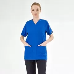 Sax Blue Silva Lux Lycra Single Top