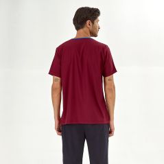 Burgundy Silva Lux Lycra Single Top