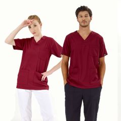 Burgundy Silva Lux Lycra Single Top
