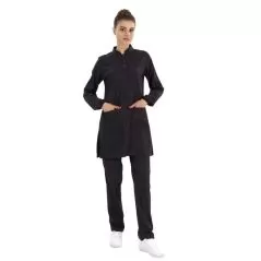 Black Lux Lycra Judge Collor Hıjab Suit