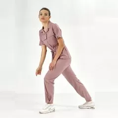 Gül Kurusu Retro Lüks Likra Takım