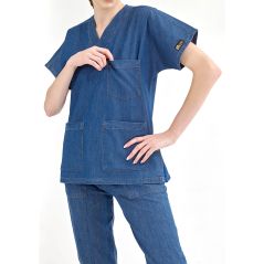 Kot Mavisi Tek Üst Likralı Jean Dr. Greys Modeli