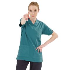 Light Petrol Green Silva Lux Lycra Single Top