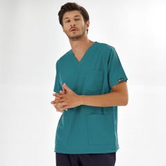 Light Petrol Green Silva Lux Lycra Single Top