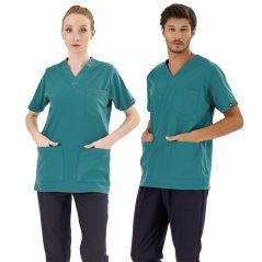 Light Petrol Green Silva Lux Lycra Single Top