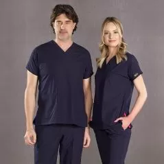Navy Blue Dr Greys Tericoton Suit (Thin Fabric)