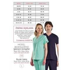 Sax Blue Classic Surgical Collar Scrubs Suit (Thin Fabric)
