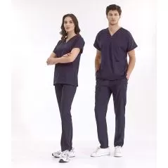 Lacivert Lüks Likralı Greys Takım