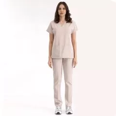 Krem Lüks Likralı Greys Takım