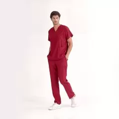 Bordo Lüks Likralı Greys Takım