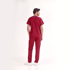 Burgundy Lux Lycra Greys Suit