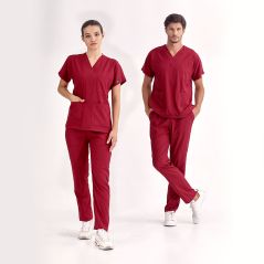 Bordo Lüks Likralı Greys Takım