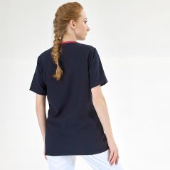 Navy Blue Silva Lux Lycra Single Top
