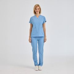 Açık Mavi Dr Greys Terikoton Takım (İnce Kumaş)