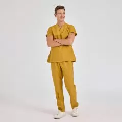 Mustard Dr Greys Tericoton Suit (Thin Fabric)