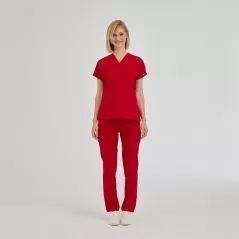 Red Dr Greys Tericoton Suit (Thin Fabric)