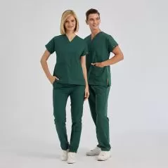 Hunter Green Dr Greys Tericoton Suit (Thin Fabric)