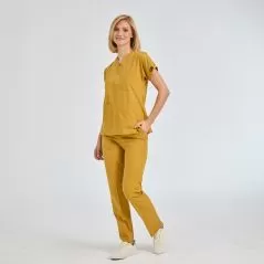 Mustard Dr Greys Tericoton Suit (Thin Fabric)