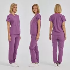 Purple Dr Greys Tericoton Suit (Thin Fabric)