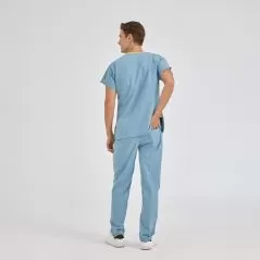 Smoke Gray Dr Greys Tericoton Suit (Thin Fabric)