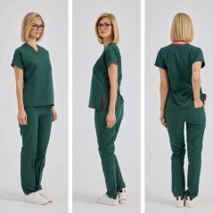 Hunter Green Dr Greys Tericoton Suit (Thin Fabric)