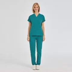 Light Petrol Green Dr Greys Tericoton Suit (Thin Fabric)