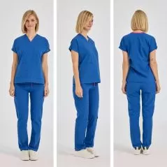 Sax Blue Dr Greys Tericoton Suit (Thin Fabric)