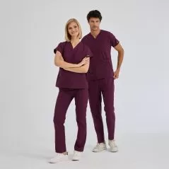 Plum Dr Greys Tericoton Suit (Thin Fabric)