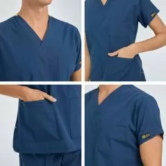 Petrol Blue Dr Greys Tericoton Suit (Thin Fabric)