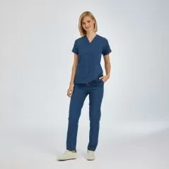 Petrol Blue Dr Greys Tericoton Suit (Thin Fabric)
