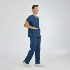 Petrol Blue Dr Greys Tericoton Suit (Thin Fabric)