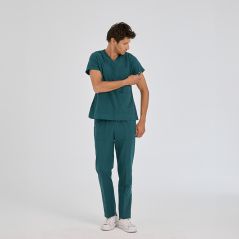Petrol Green Dr Greys Tericoton Suit (Thin Fabric)