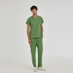 Pistachio Green Dr Greys Tericoton Suit (Thin Fabric)