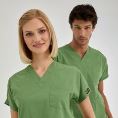 Pistachio Green Dr Greys Tericoton Suit (Thin Fabric)