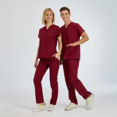Bordo Dr Greys Terikoton Takım (İnce Kumaş)
