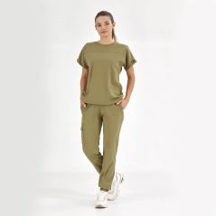 Khaki Basic Lux Lycra Suit