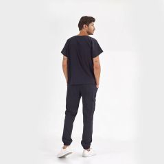 Navy Blue Basic Lux Lycra Suit