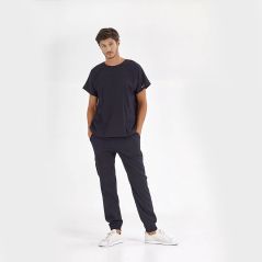 Navy Blue Basic Lux Lycra Suit