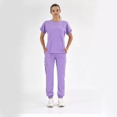 Lila Basic Lüks Likra Takım
