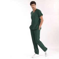 Hunter Green Lux Lycra Greys Suit