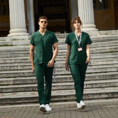 Avcı Yeşili Lüks Likralı Greys Takım